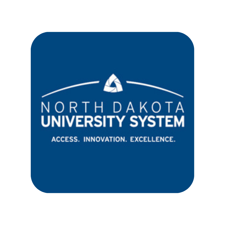 ND University System Logo with Blue Background
