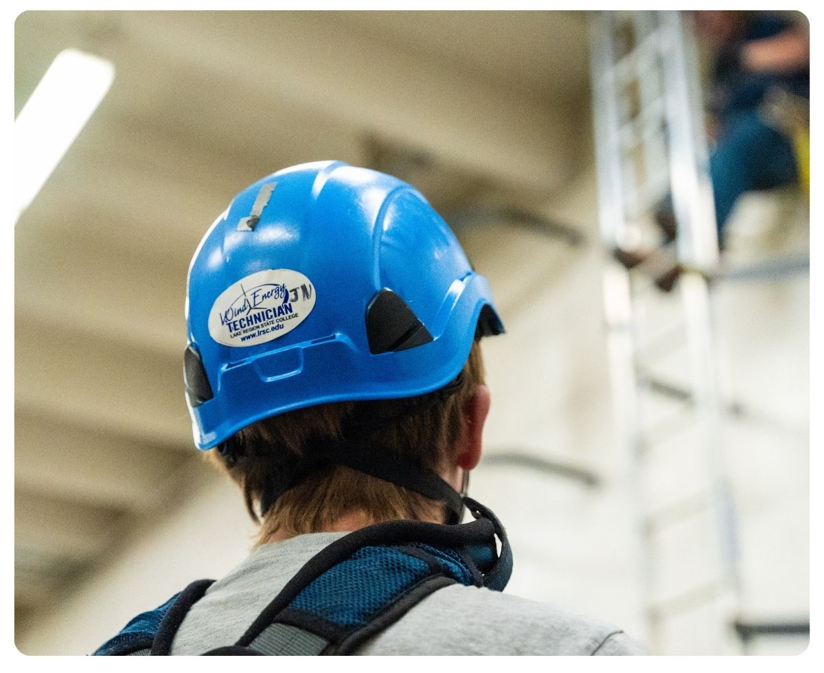 Wind Energy Student in Training. 