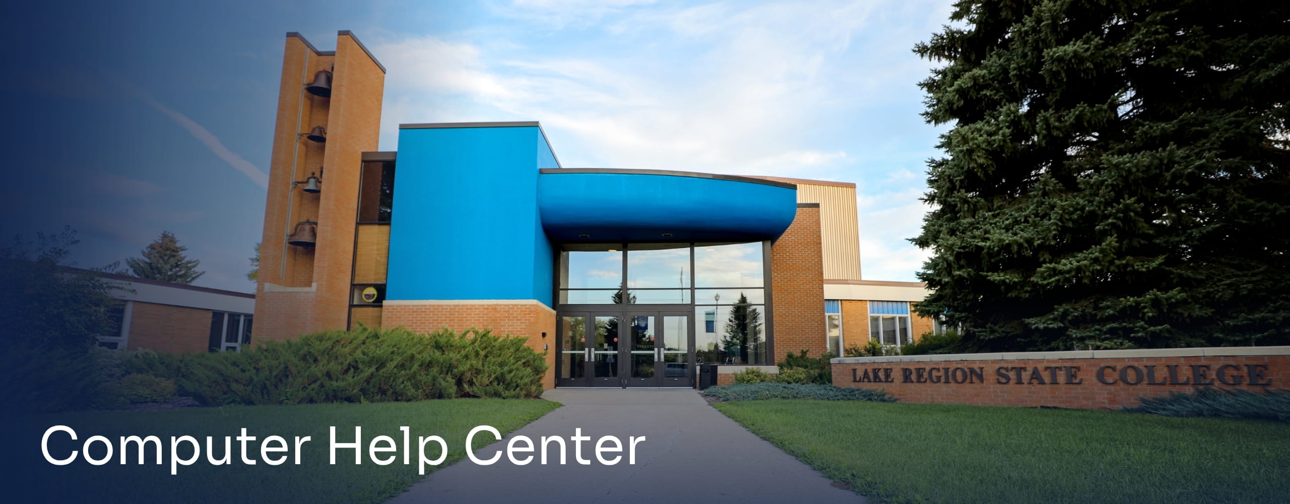 Graphic of LRSC campus front.