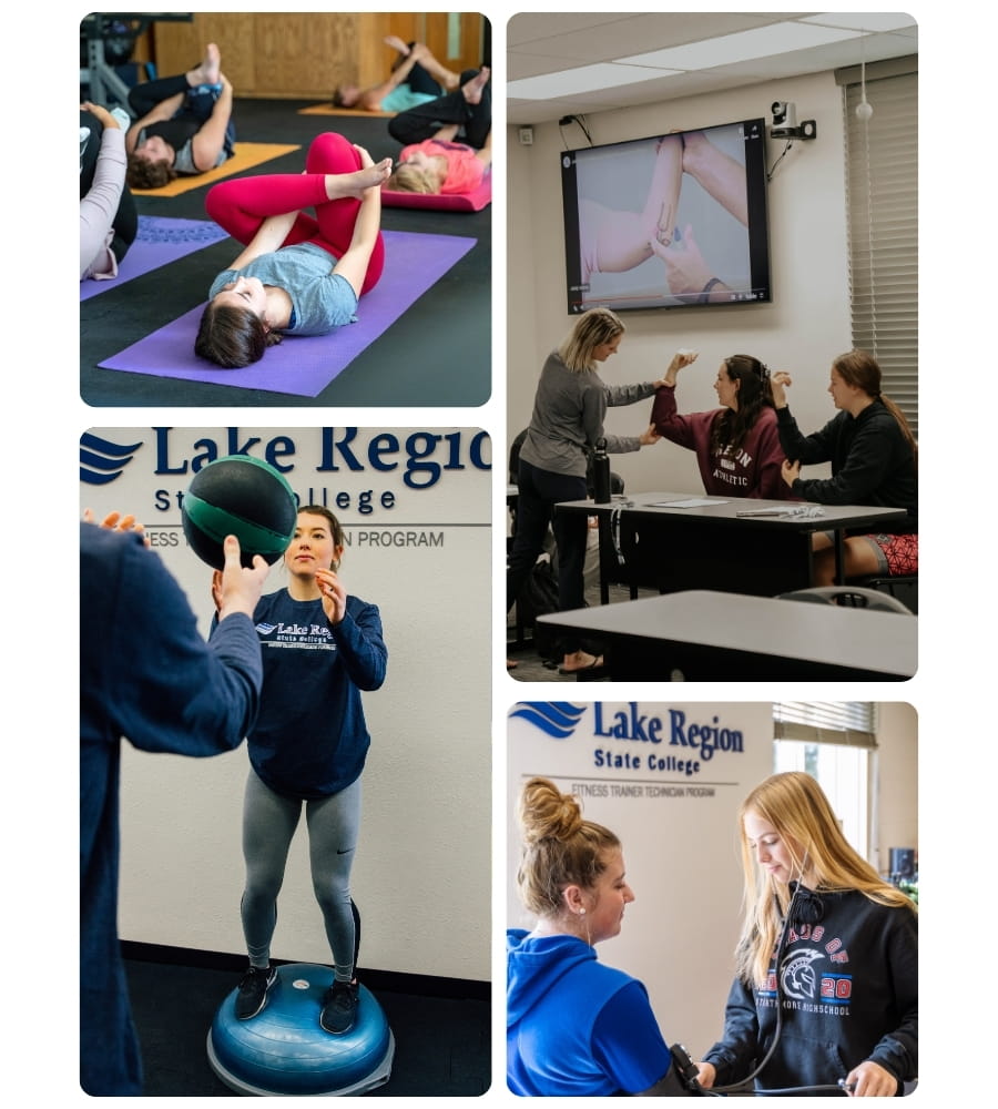 Students participate in health and fitness activities.