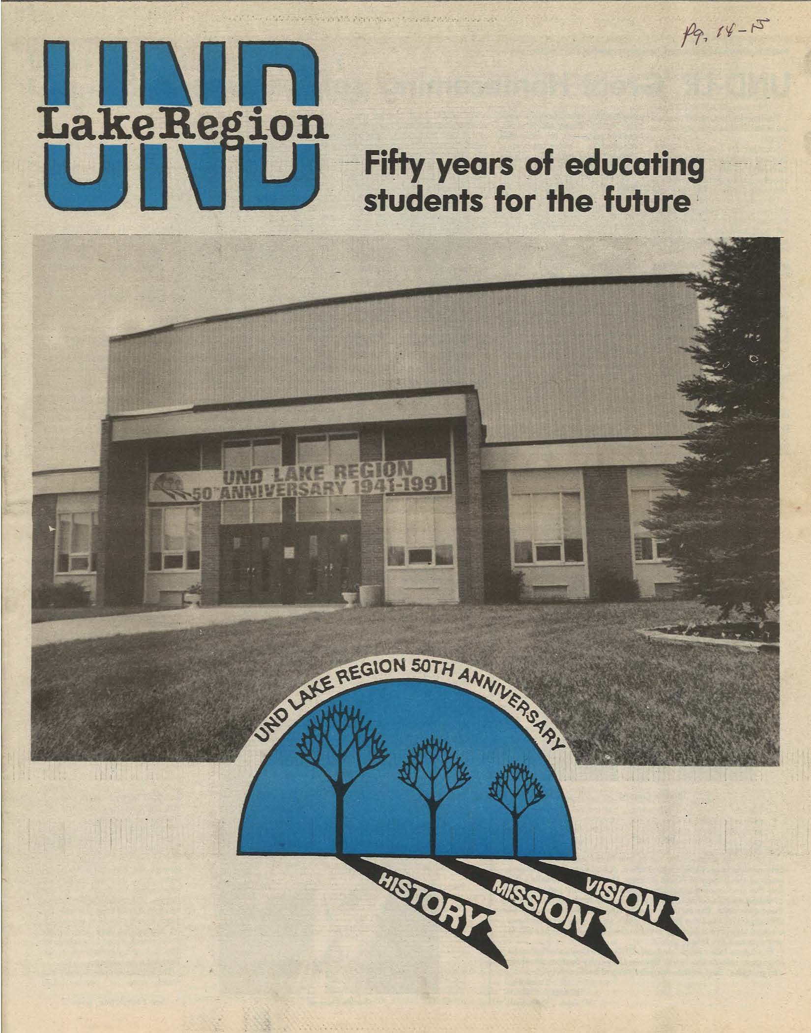 UND-Lake Region 50th Anniversary Publication, 1991