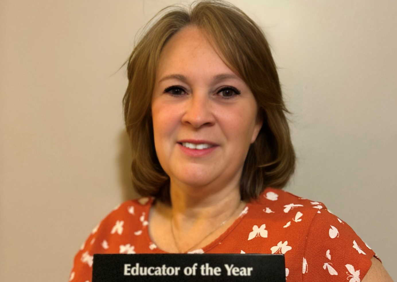 Frances Drury with her award