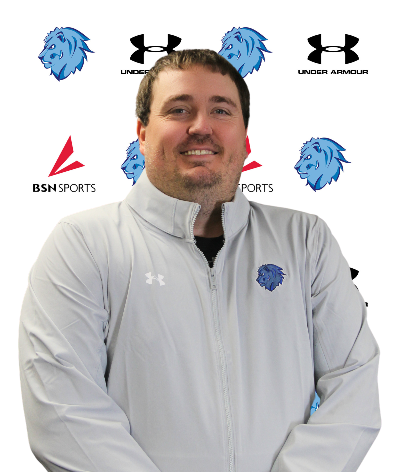male posed for headshot in front of royals logo