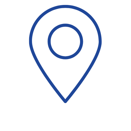 Blue Location Icon. 