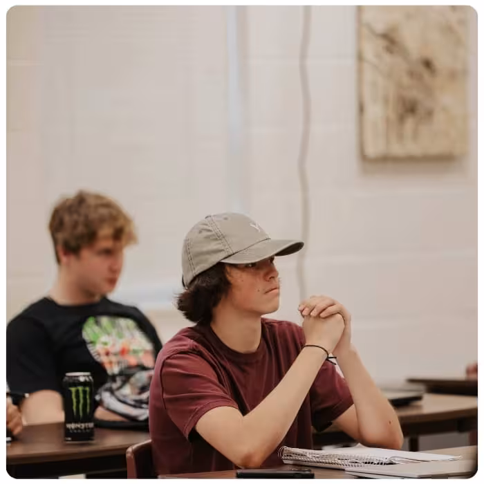 Picture of students in a classroom.